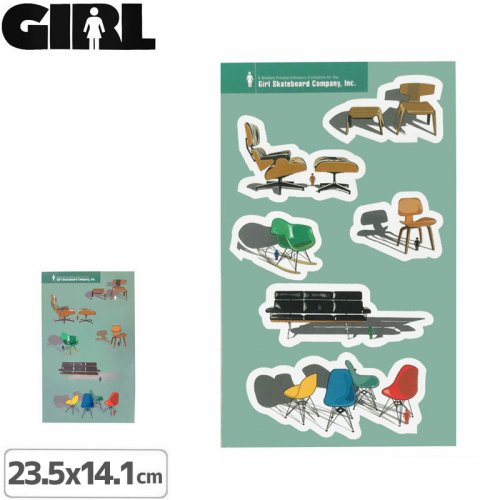 GIRL 륹ȥܡ STICKER ƥåۥƥåȡ2סۡ23.5cm x 14.1cmNO66