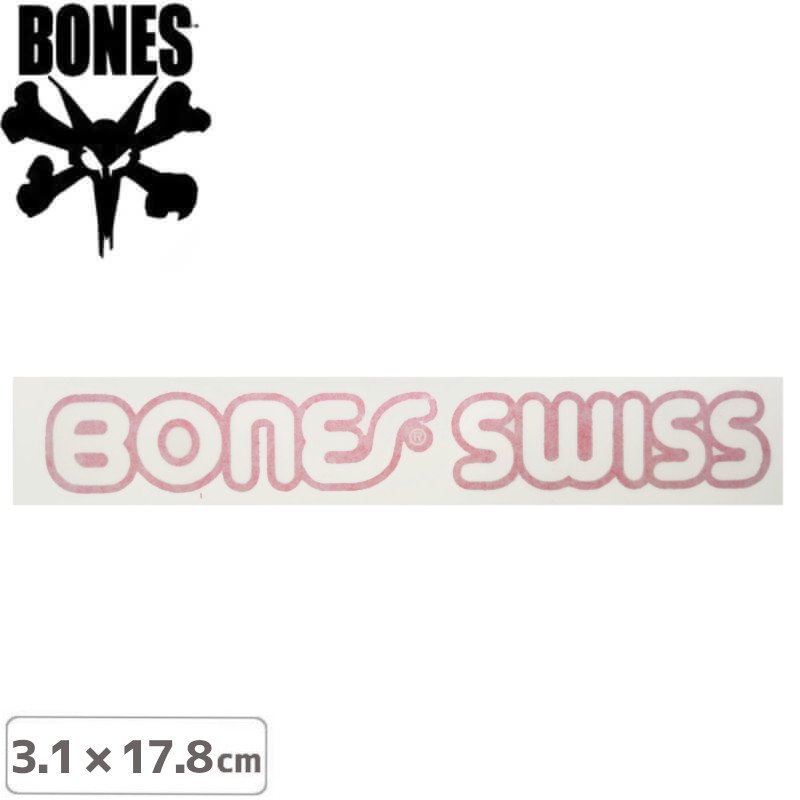 ڥܡ BONES ܡ ƥåSWISS TYPE CUTTING STICKER3.1cm x 17.8cmNO30