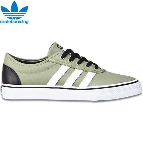 アディダス Adidas Skateboarding スケボーシューズ Adi Ease レザー グリーン No12