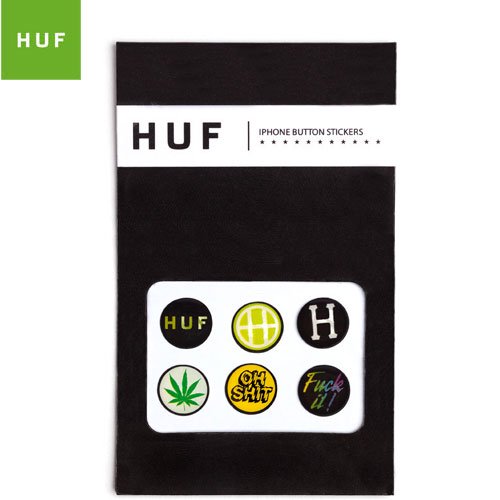 HUF ϥ ܡ ƥۥƥåå Iphone Home Button Stickers6祻åȡۡ1cmNo03