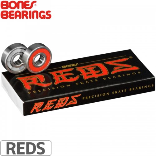 【BONES ボーンズ スケボー ベアリング】BONES RED BEARING【ABEC5相当】NO1