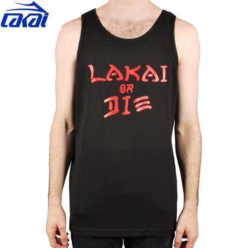 【LAKAI ラカイ スケボー Tシャツ】LAKAI TRIBUTE TANK【ブラック】NO14