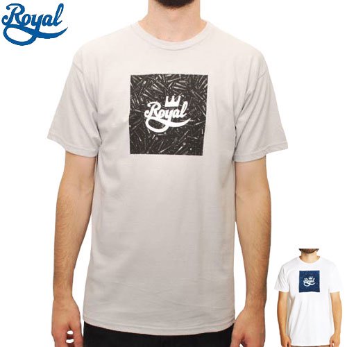 【ロイヤル ROYAL TRUCKS スケボー Tシャツ】BOLTS TEE【シルバー グレー】【ホワイト】NO56