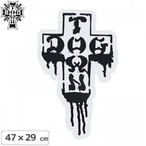 ドッグタウン Dog Town スケボー sticker ステッカー Cross Logo 47cm