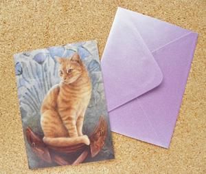 Ivory Cats グリーティングカード おすましジンジャーキャット 猫雑貨 猫グッズ専門通販 猫的生活百貨店 けいと屋ニコル Ivory Cats グリーティングカード おすましジンジャーキャット 猫雑貨 猫グッズ専門通販 猫的生活百貨店 けいと屋ニコル