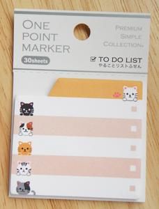 猫ちゃん付箋紙 To Doリストマーカー ミニサイズ 猫雑貨 猫グッズ専門通販 猫的生活百貨店 けいと屋ニコル 猫ちゃん付箋紙 To Doリストマーカー ミニサイズ 猫雑貨 猫グッズ専門通販 猫的生活百貨店 けいと屋ニコル