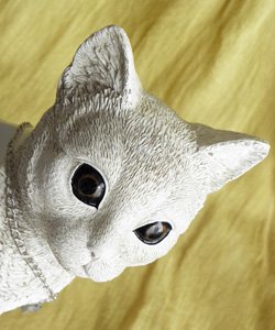 プランター おすまし白猫 猫雑貨 猫グッズ専門通販 猫的生活百貨店 けいと屋ニコル
