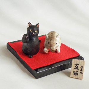 招き猫と子亥【黒猫Ver.】 - 猫雑貨・猫グッズ専門通販 猫的生活百貨店