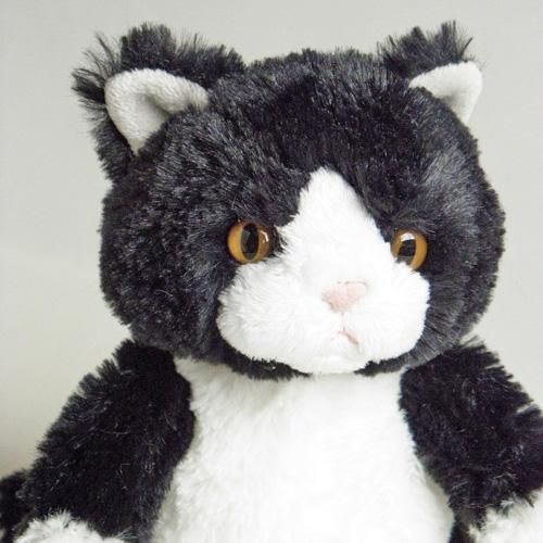 おすわりちび猫のぬいぐるみ 白黒はちわれ 猫雑貨 猫グッズ専門通販 猫的生活百貨店 けいと屋ニコル おすわりちび猫のぬいぐるみ 白黒はちわれ 猫雑貨 猫グッズ専門通販 猫的生活百貨店 けいと屋ニコル