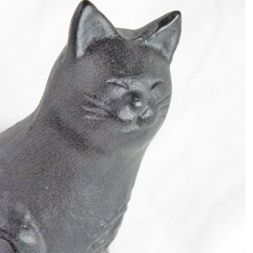 微笑む猫の香立て 黒系 猫雑貨 猫グッズ専門通販 猫的生活百貨店 けいと屋ニコル