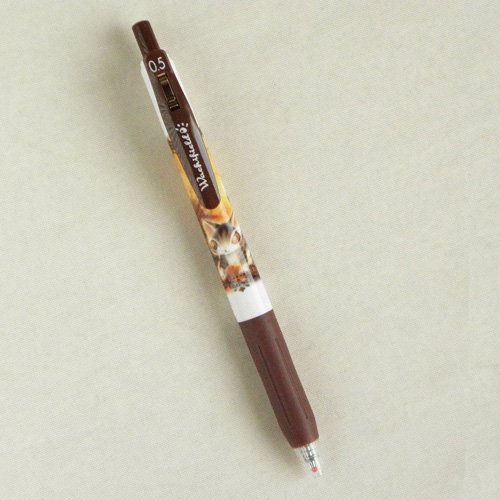 猫のダヤン サラサクリップボールペン 0.5【茶色】光の中 - 猫雑貨・猫