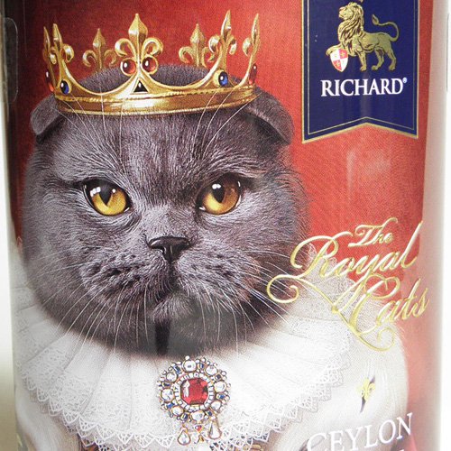 The Royal Cat 紅茶 オーバル缶【スコティッシュ】 - 猫雑貨・猫グッズ