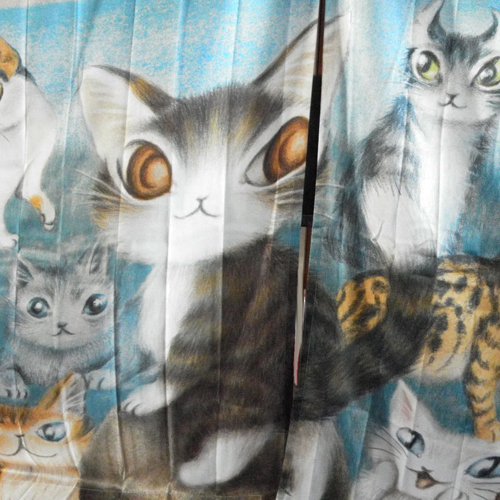 猫のダヤン アートなカーテン【WCC】 - 猫雑貨・猫グッズ専門通販 猫的