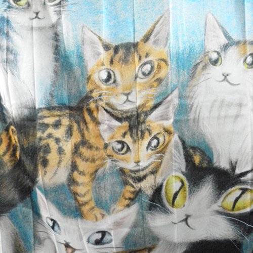 猫のダヤン アートなカーテン【WCC】 - 猫雑貨・猫グッズ専門通販 猫的 