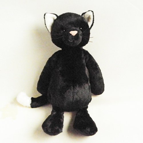 JELLY CAT【黒猫】Bashful Black Kitten Medium - 猫雑貨・猫グッズ