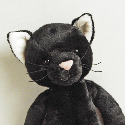 JELLY CAT【黒猫】Bashful Black Kitten Medium - 猫雑貨・猫グッズ