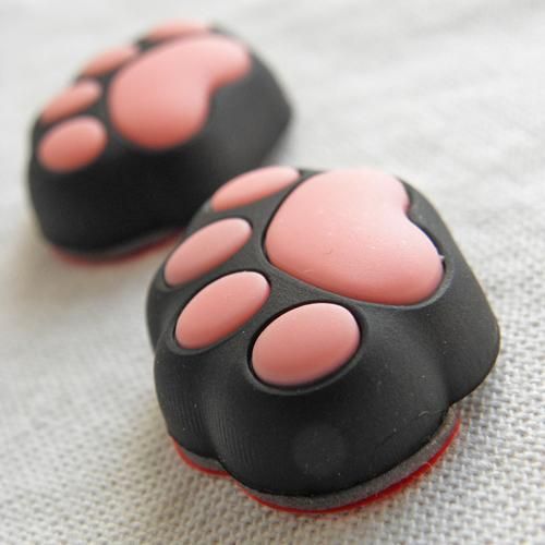 NEW肉球ナンバーボルトキャップ2個セット【黒】 - 猫雑貨・猫