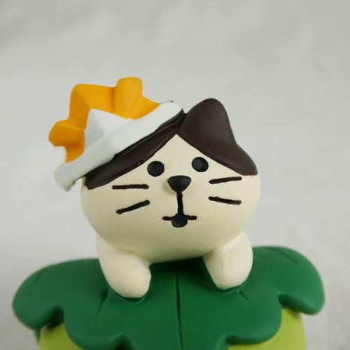 まったり猫の置物【柏餅包みにゃんこ】 - 猫雑貨・猫グッズ 猫的