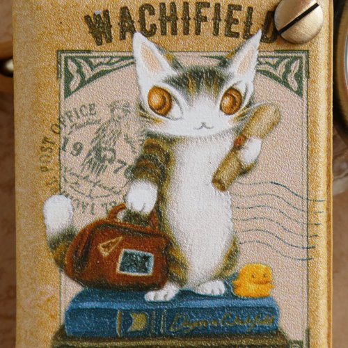 猫ダヤン ブック型チャーム時計【旅するBABY】マスタードイエロー系