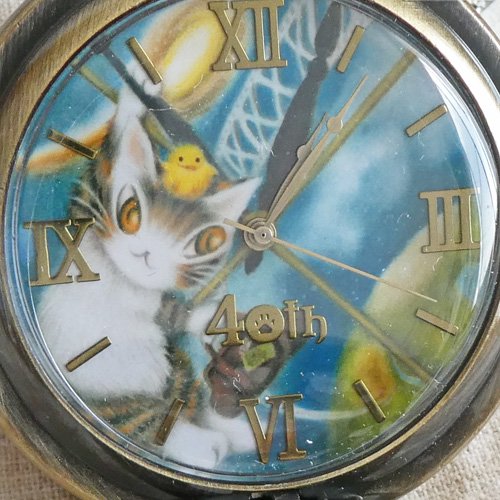 猫のダヤン 40th懐中時計【逆さま大時計】 - 猫雑貨・猫グッズ専門通販