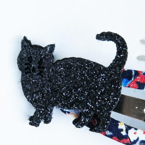 パッチンピン4個セット【黒猫4匹】 - 猫雑貨・猫グッズ 猫的