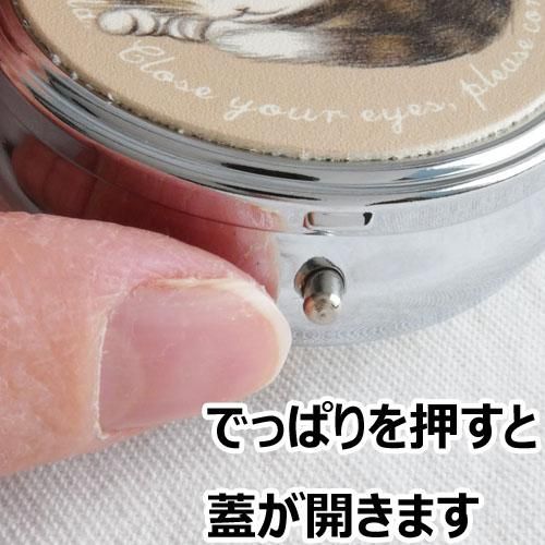 Amazon.co.jp: スチール ピルケース 丸猫 アクセサリー入れ わち
