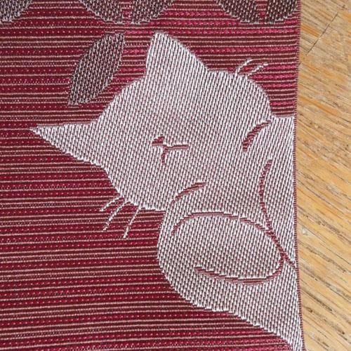Amazon | 日本製 ねこ ネコ 猫 半幅帯 細帯 四寸帯 ねこ柄 端黒