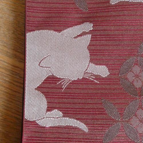 ちょっと珍しい猫柄の半幅帯