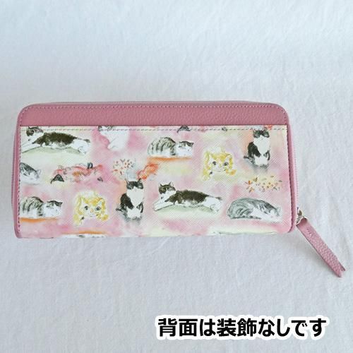 猫柄の長財布。