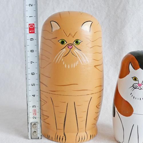 ネコリョーシカ5にゃんセット - 猫雑貨・猫グッズ 猫的生活
