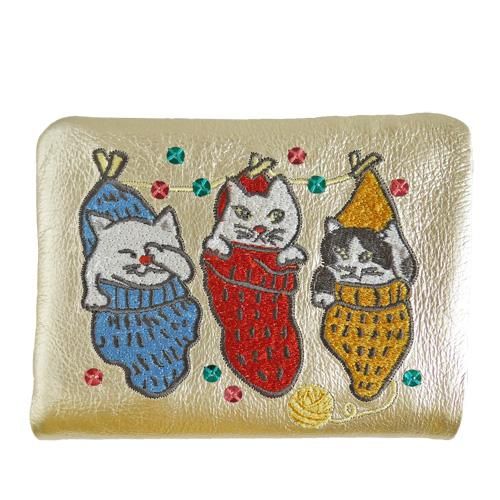 マンハッタナーズの猫柄財布