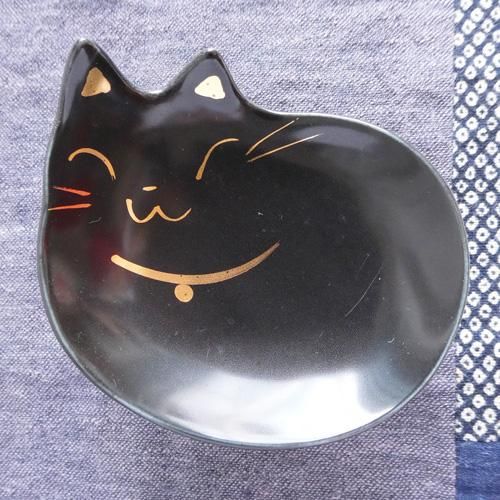 普段使いの猫型食器【黒猫】豆皿 - 猫雑貨・猫グッズ 猫的生活百貨店
