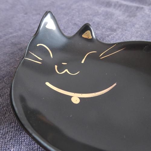 普段使いの猫型食器【黒猫】豆皿 - 猫雑貨・猫グッズ 猫的生活百貨店