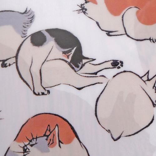 A4クリアファイル 【歌川広重】ねこ - 猫雑貨・猫グッズ 猫的