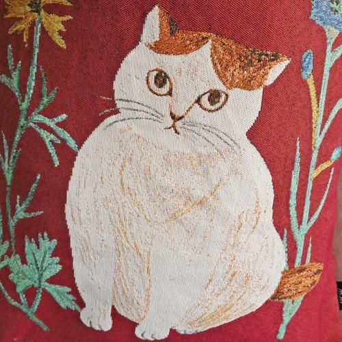 鮮やかな色使い猫トートバッグ