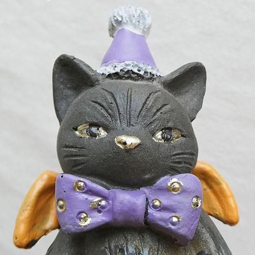 ハロウィンレジンオーナメント | 悪魔にゃ黒猫 - 猫雑貨・猫