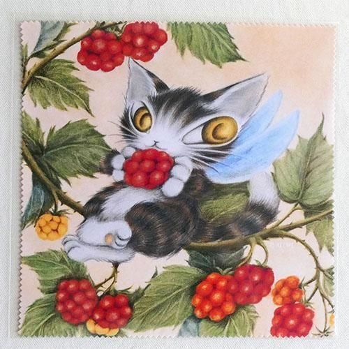 猫のダヤン メガネ拭き | ベリー1粒で -猫グッズ けいと屋ニコル