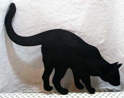 黒猫シルエットボード 6 猫雑貨 猫グッズ専門通販 猫的生活百貨店 けいと屋ニコル