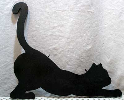 黒猫シルエットボード 7 猫雑貨 猫グッズ専門通販 猫的生活百貨店 けいと屋ニコル