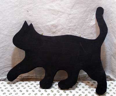 黒猫シルエットボード 8 猫雑貨 猫グッズ専門通販 猫的生活百貨店 けいと屋ニコル