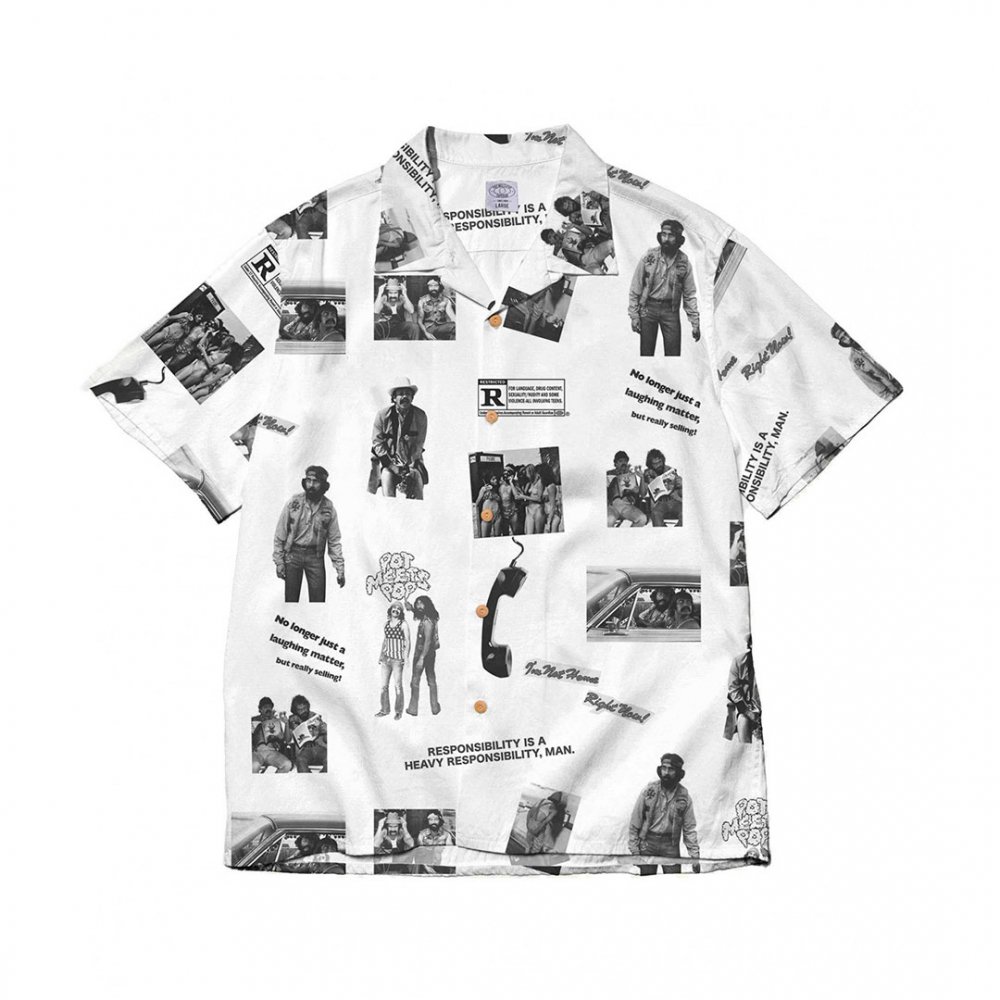 Pot Meets Pop x Cheech & Chong 'Heavy Responsibility' Aloha Shirt - ZAKAI