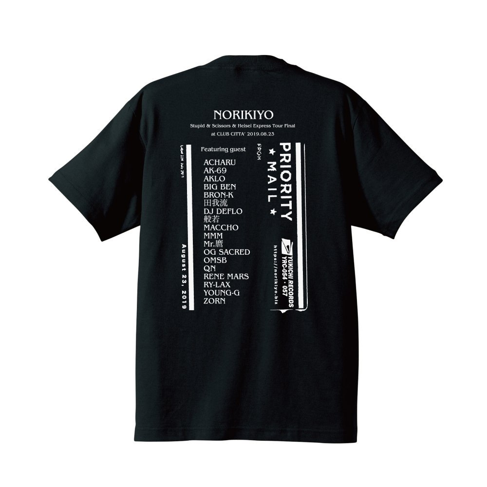 NORIKIYO '馬鹿と鋏と平成エクスプレス' Tour Final Tshirt [BLACK]【数量限定】 - ZAKAI