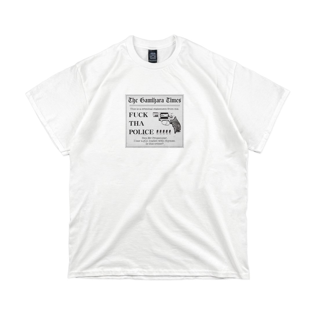 NORIKIYO 'The Gamihara Times' T-shirt [WHITE] 「予約」9/14発売 - ZAKAI