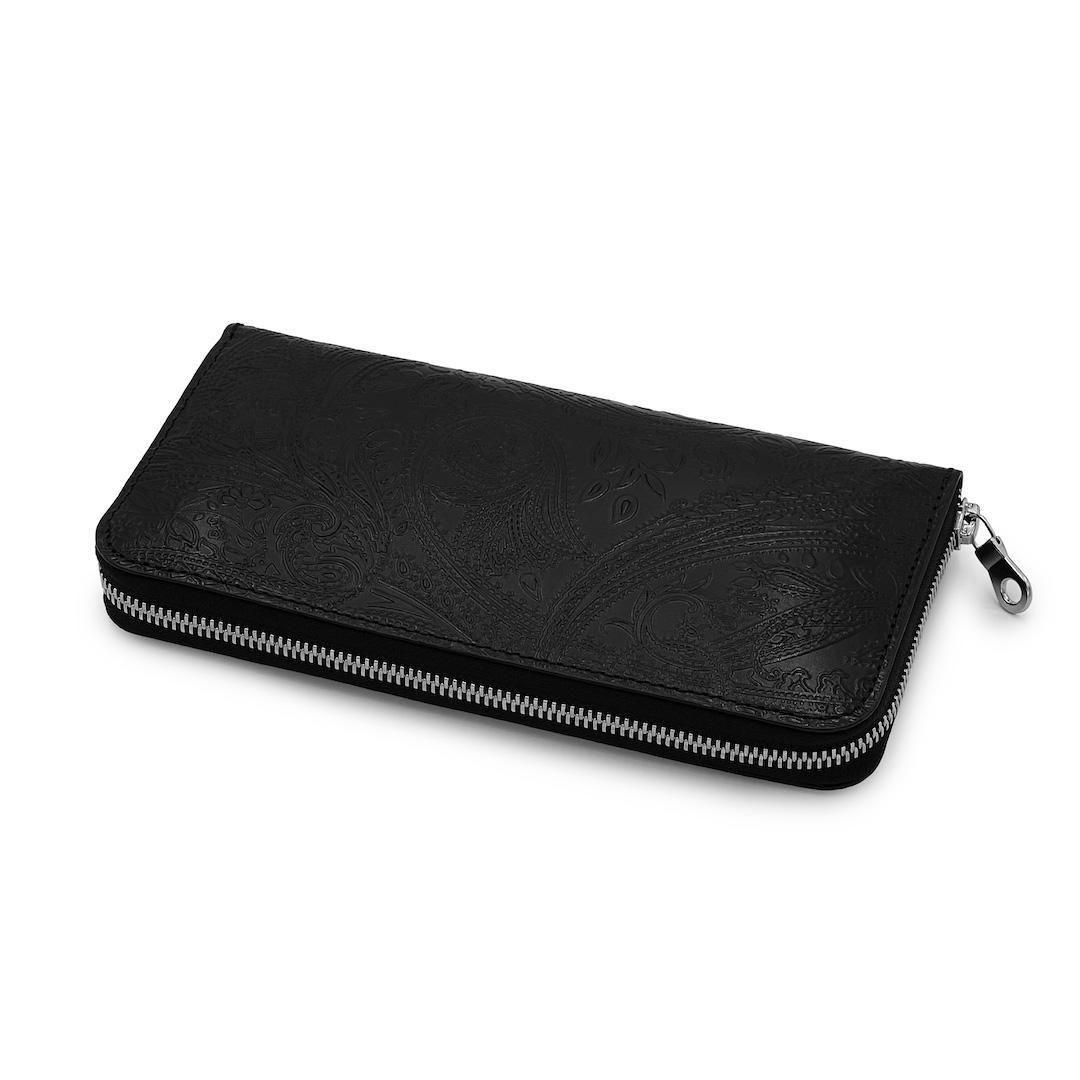 RIVAXIDE 'PAID IN FULL' High Roller Long wallet [Black Paisley