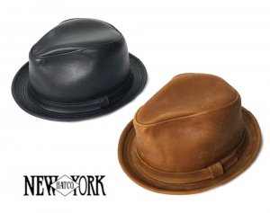 Źۥ˥塼衼ϥå New York Hat ܳ 쥶 ϥå եɥ 9290 RUST Vintage Leather 9204 Lambskin Fedora USA<img class='new_mark_img2' src='https://img.shop-pro.jp/img/new/icons16.gif' style='border:none;display:inline;margin:0px;padding:0px;width:auto;' />