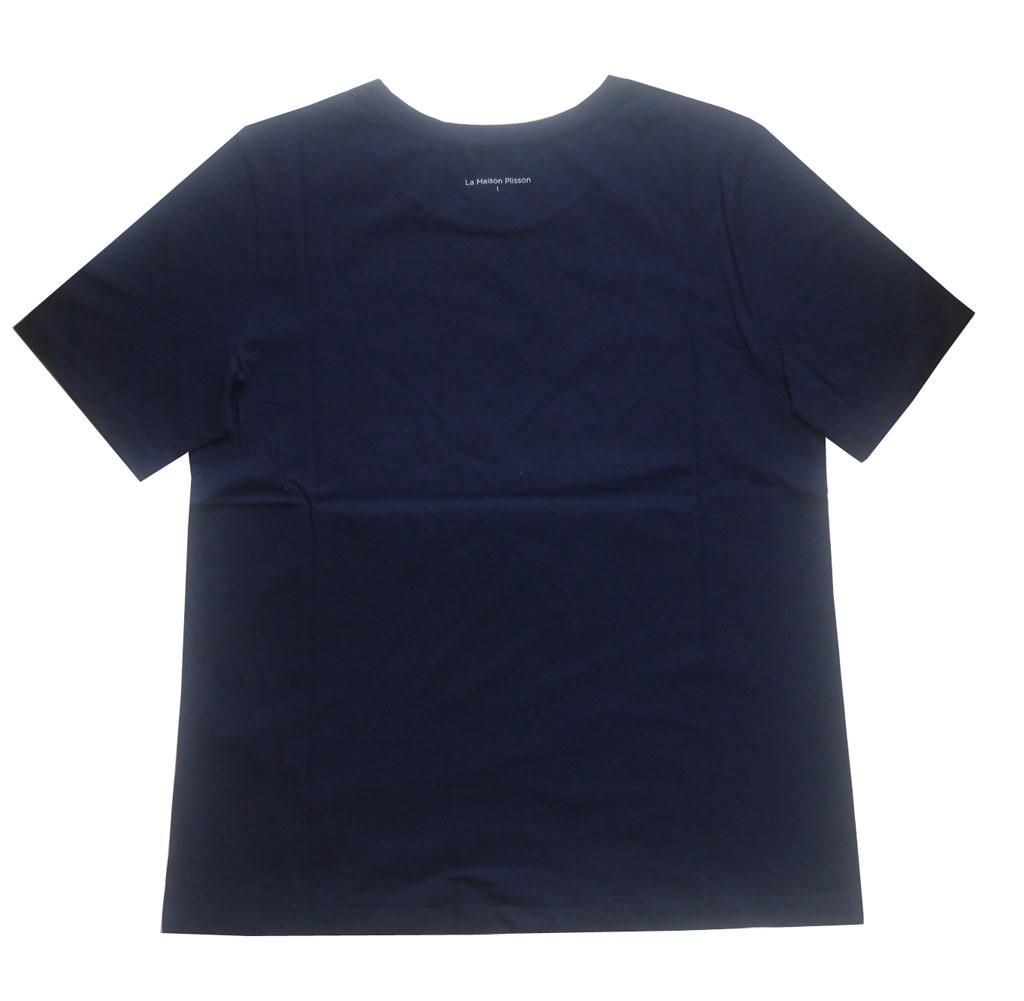 ラ・メゾン・プリソン La Maison Plisson Tシャツ レディース ネイビー TSHIRT FEMME "PARIS CHAMPAGNE TEAM" ラ・メゾン・プリソン(La Maison Plisson)Tシャツ/レディース
