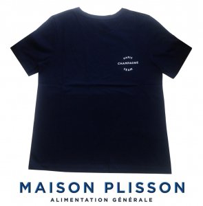 ラ・メゾン・プリソン(La Maison Plisson)Tシャツ/レディース/ネイビー/TSHIRT FEMME 