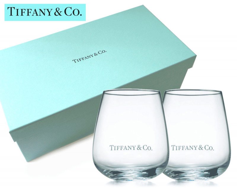 (新品未使用)(送料込)Tiffanyグラス2個セット