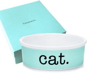 TIFFANY & CO（ティファニー）キャットボウル/猫の食器 皿/紙袋付き