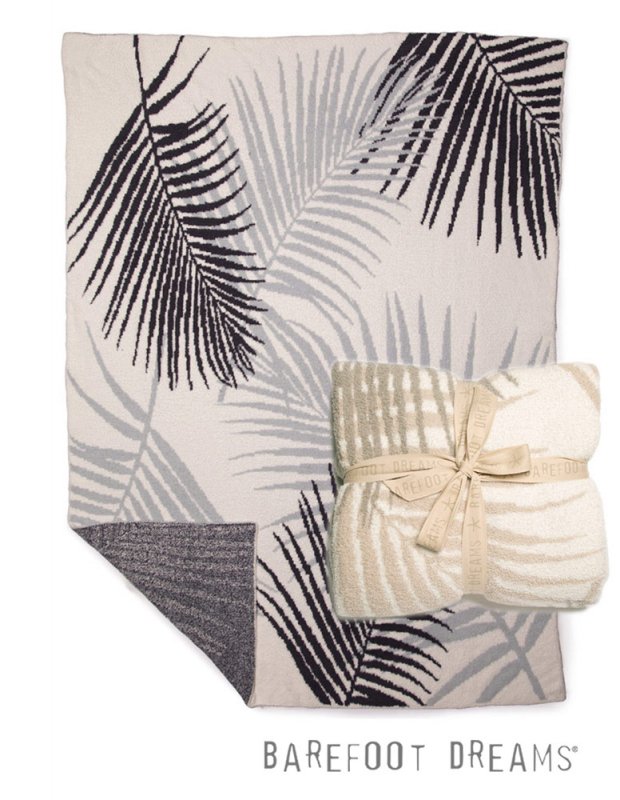 Barefoot dreams palm leaf blanket sale